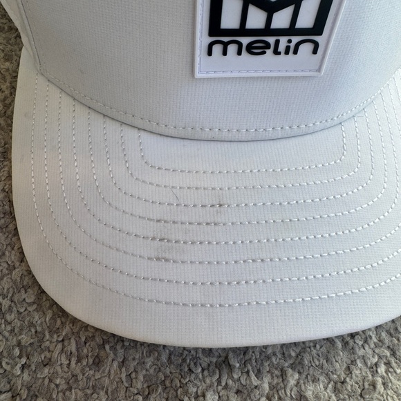 Melin HYDR Odysea Stacked Snapback Hat | Classic Fit | White - Picture 2 of 12